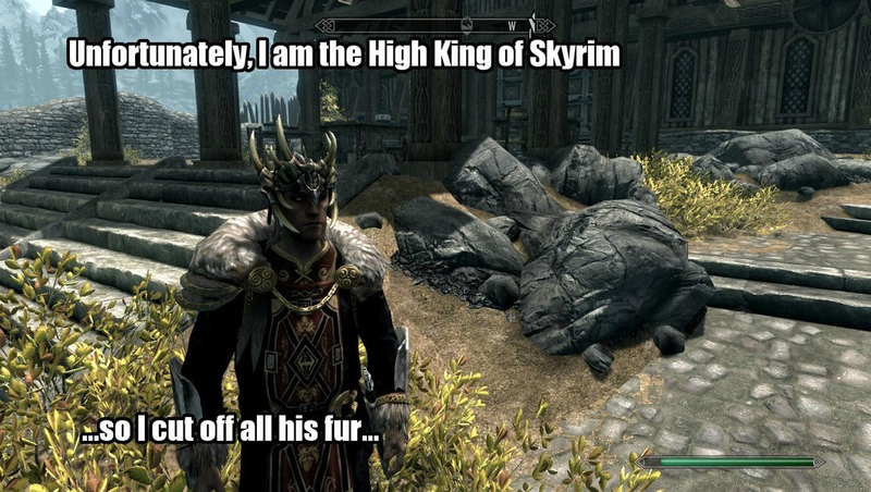 Illustration for article titled Okay, Maybe The High King of Skyrim Can Be A Nice Guy. Sorta.